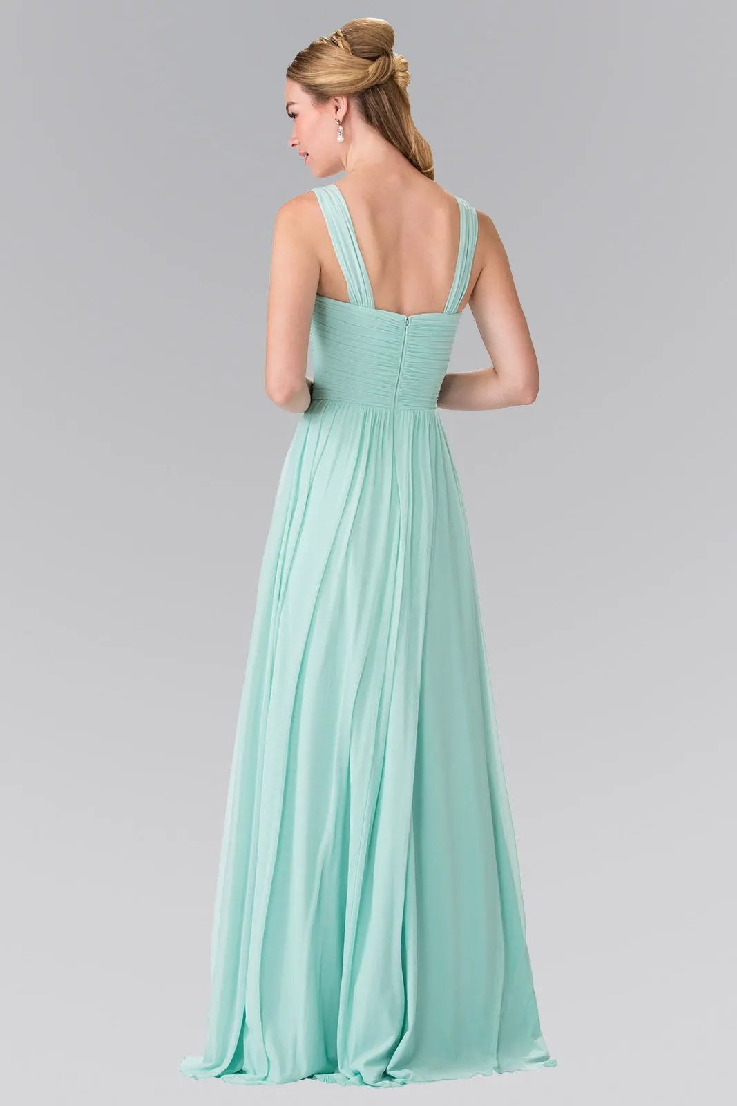 leated Bodice Bridesmaids Long Dress by Tux-USA