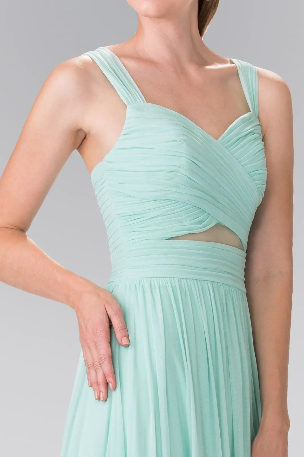 leated Bodice Bridesmaids Long Dress by Tux-USA