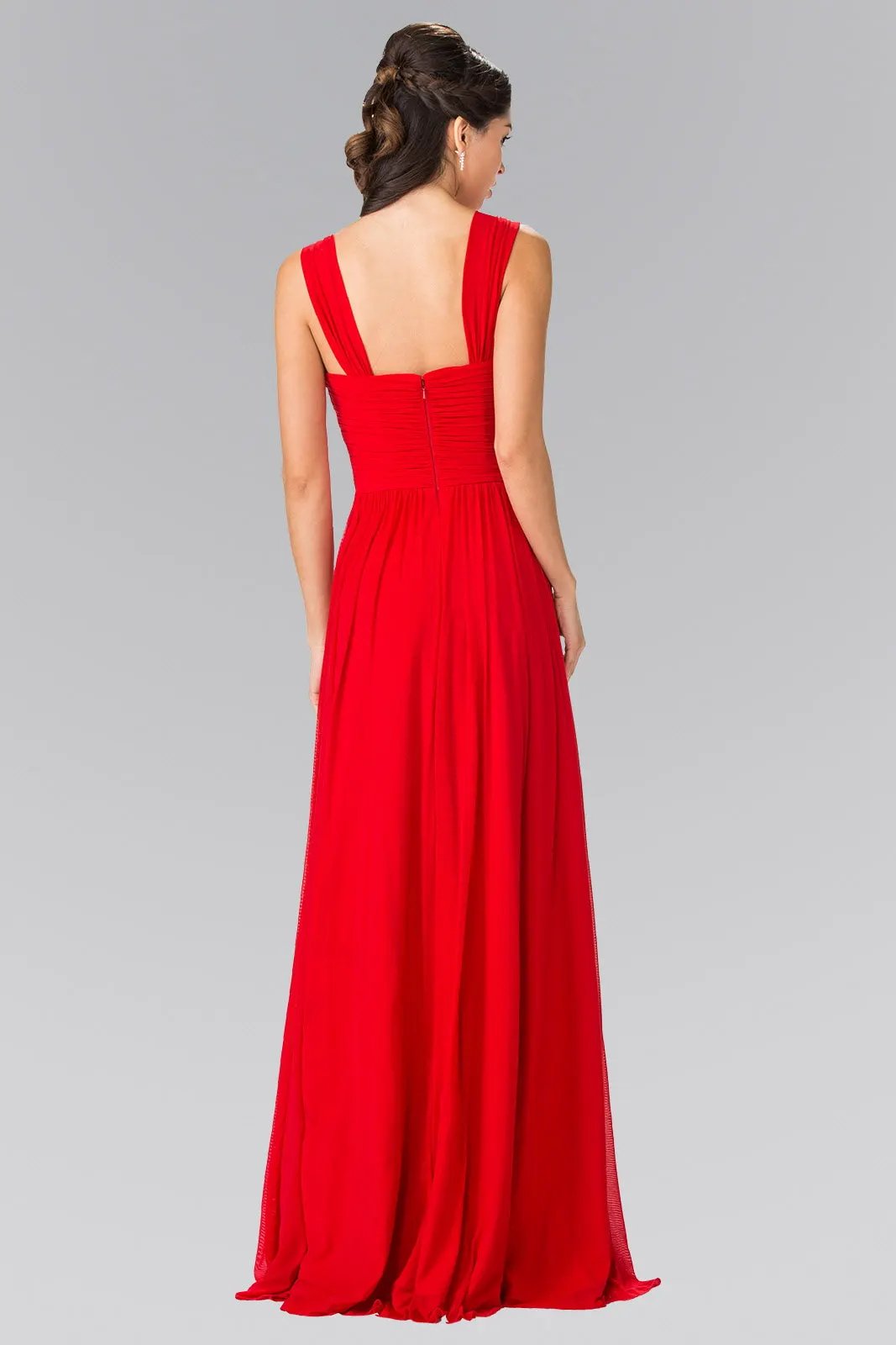 leated Bodice Bridesmaids Long Dress by Tux-USA