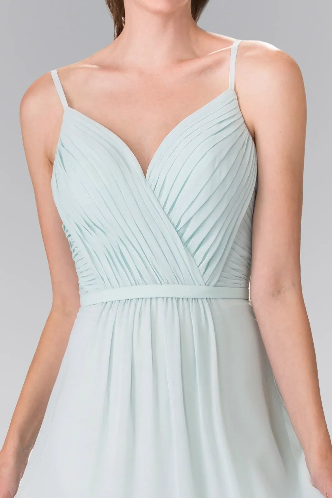 Sweetheart Spaghetti Strap Long Chiffon Dress by Tux-USA