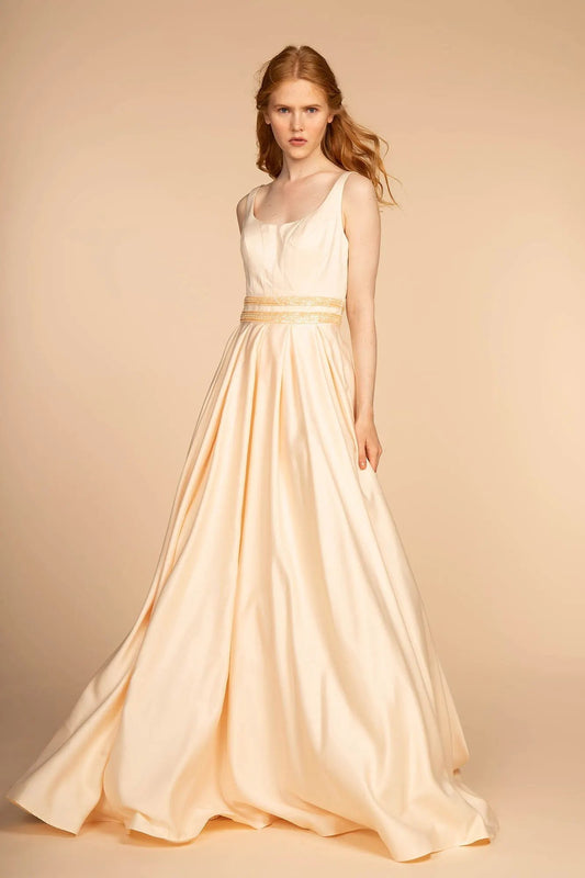 Lustrous Fit and Flared A-Line Dress by Elizabeth K by Tux-USA