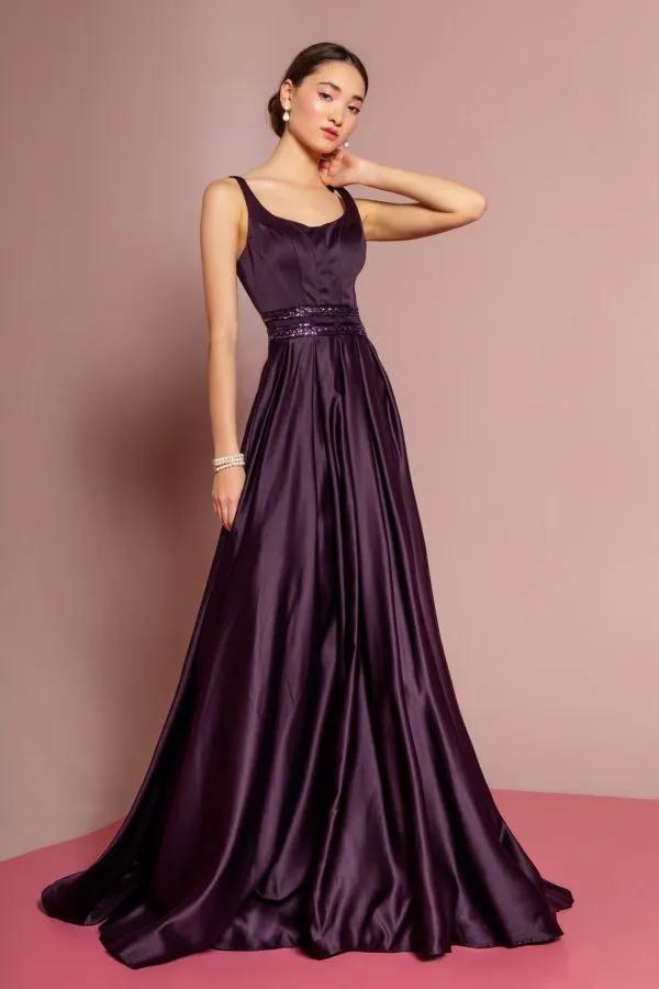 Lustrous Fit and Flared A-Line Dress by Elizabeth K by Tux-USA