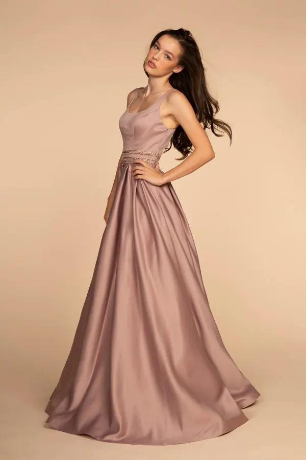 Lustrous Fit and Flared A-Line Dress by Elizabeth K by Tux-USA