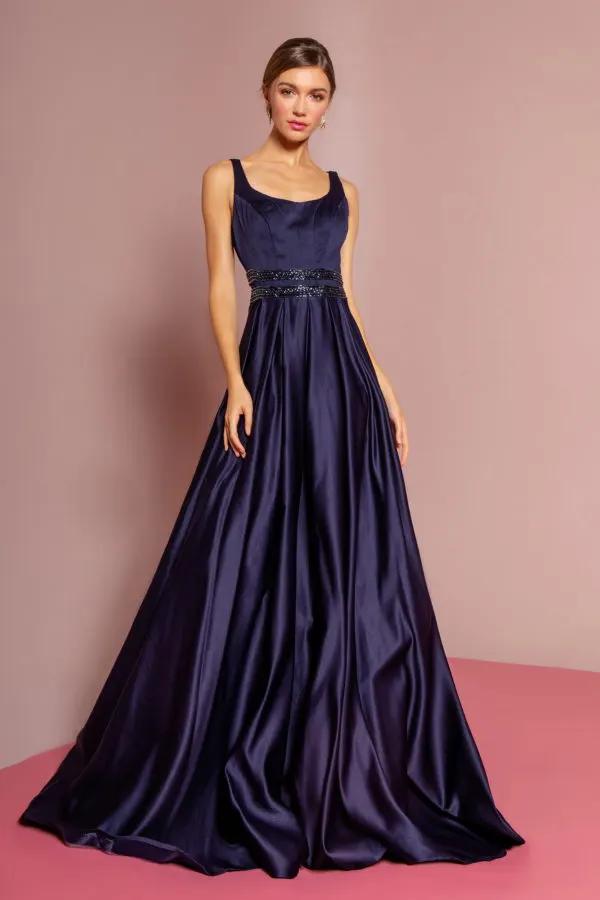 Lustrous Fit and Flared A-Line Dress by Elizabeth K by Tux-USA