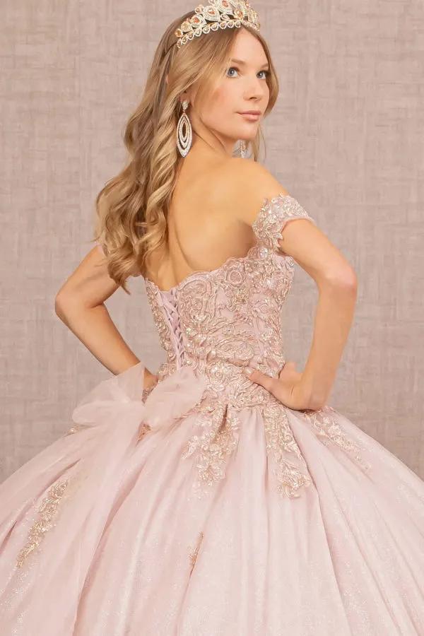 Jewel Embellished Glitter Mesh Sweethearted Ball Gown by Tux-USA
