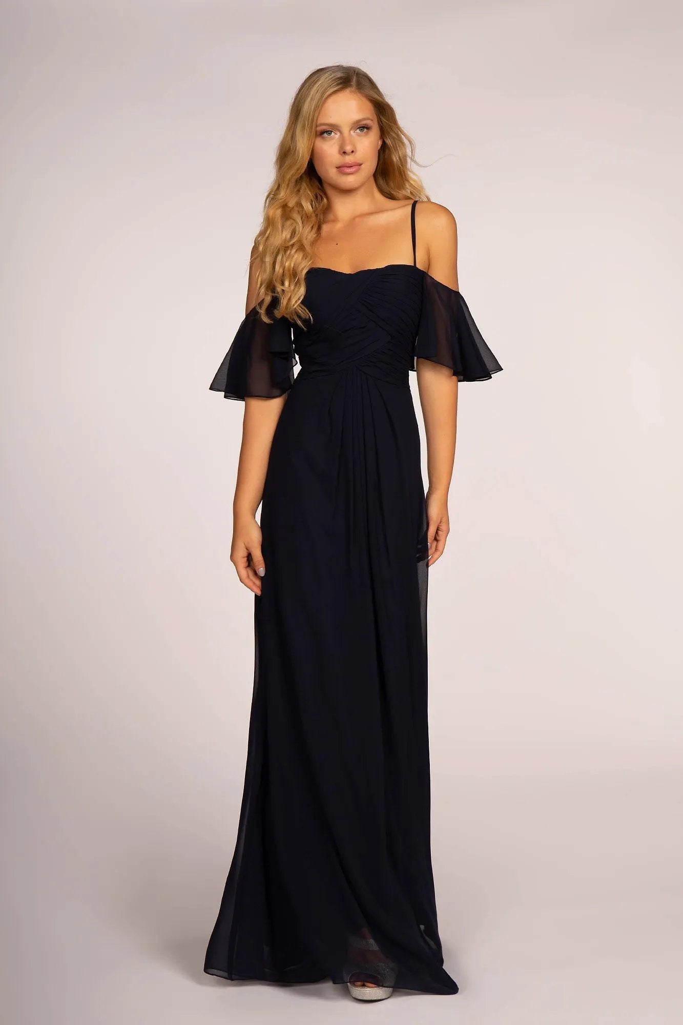 Spaghetti Strap Chiffon Long Dress by Tux-USA