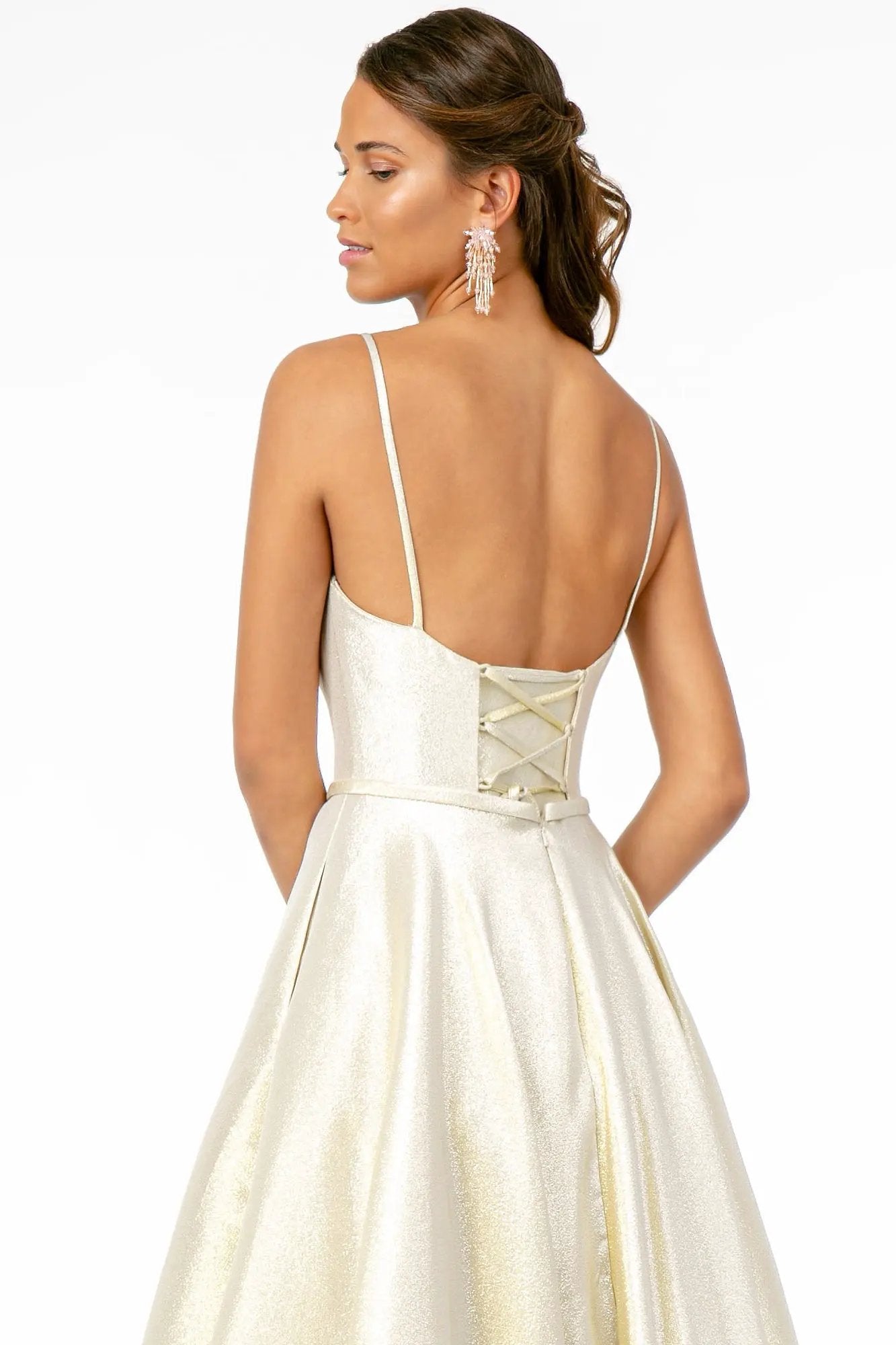 Spaghtti Strap Sweetheart A-Line Long Dress by Tux-USA