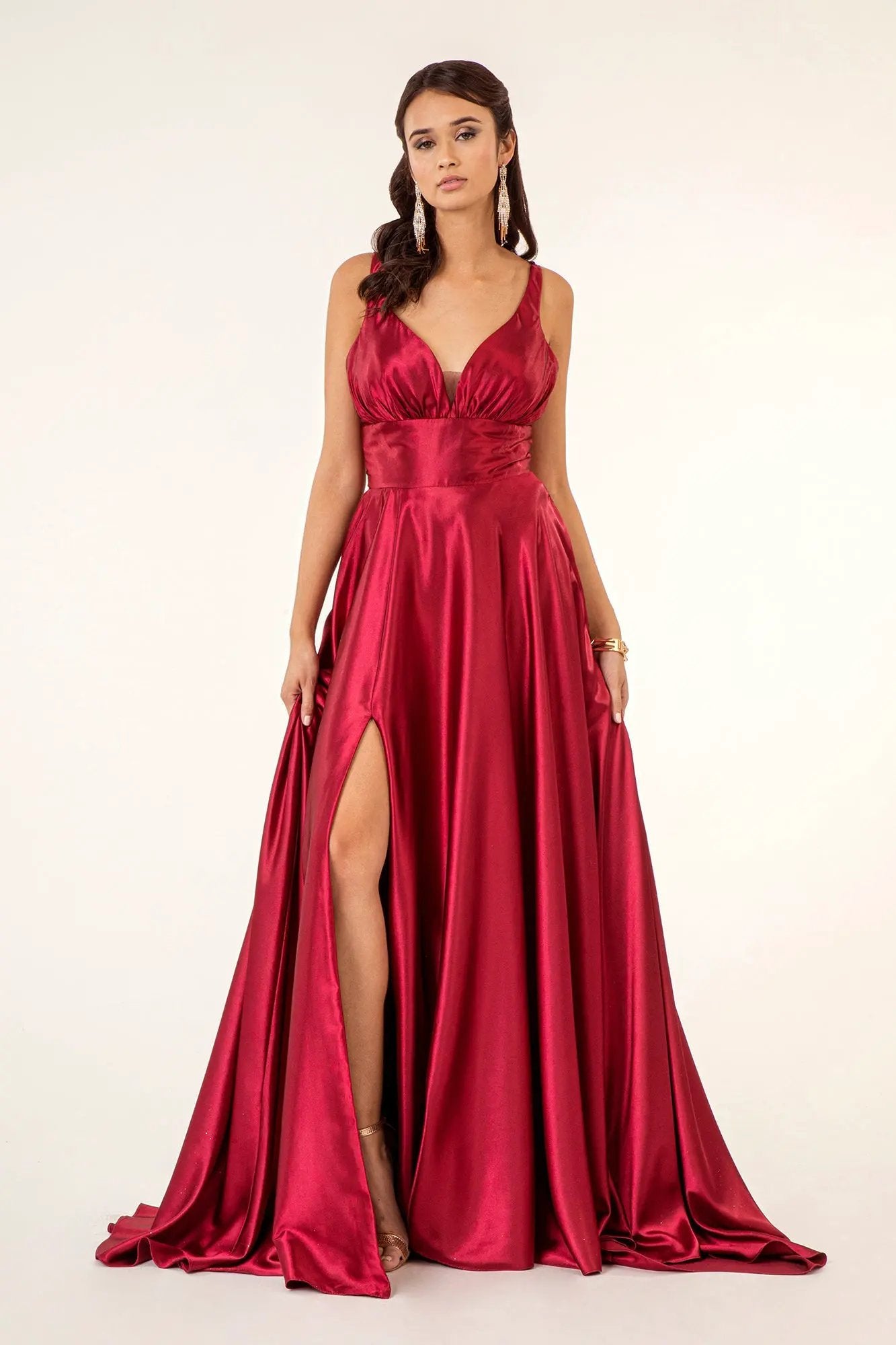 Mesmerizing High Slit A-line Dress by Elizabeth K by Tux-USA