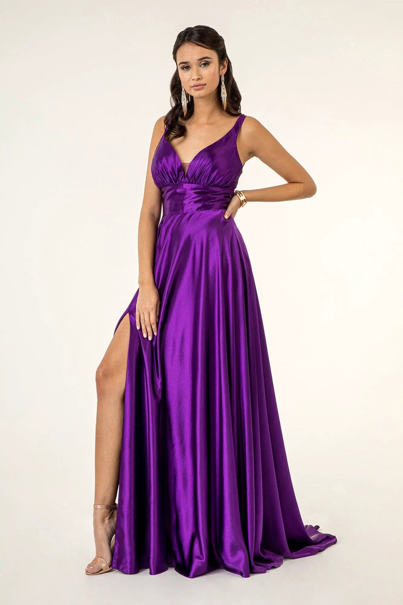 Mesmerizing High Slit A-line Dress by Elizabeth K by Tux-USA