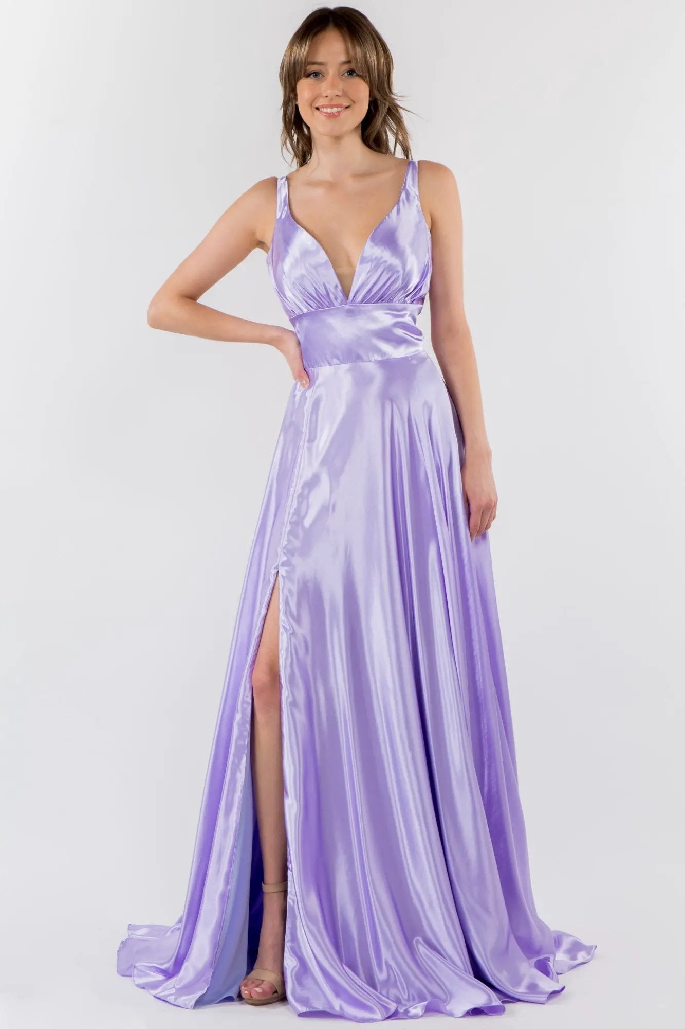 Mesmerizing High Slit A-line Dress by Elizabeth K by Tux-USA