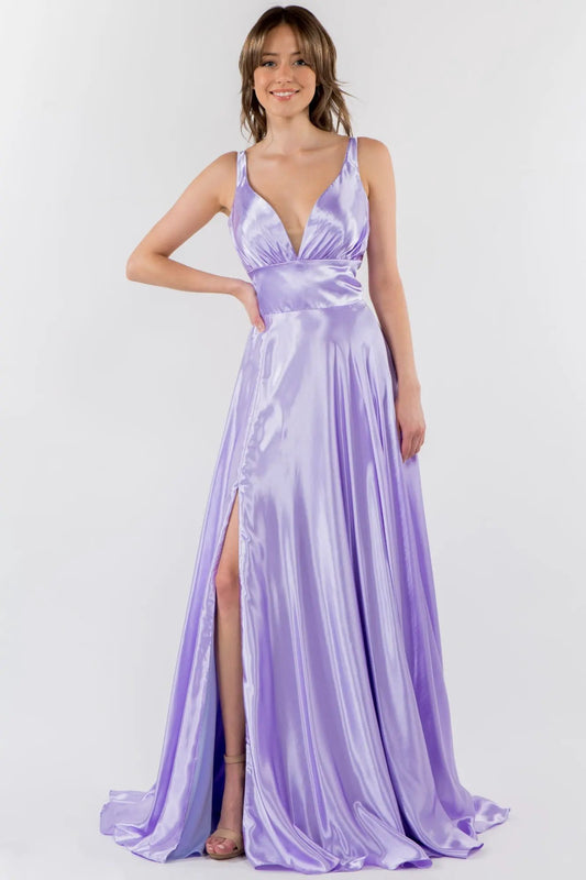 Mesmerizing High Slit A-line Dress by Elizabeth K by Tux-USA