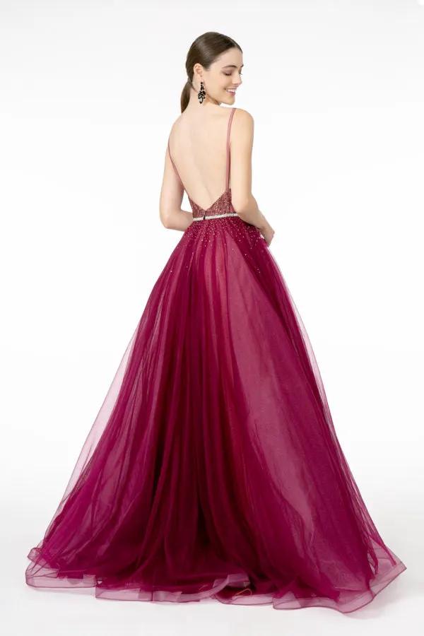 Ethereal Embellished V-neck Evening Dress from Elizabeth K by Tux-USA