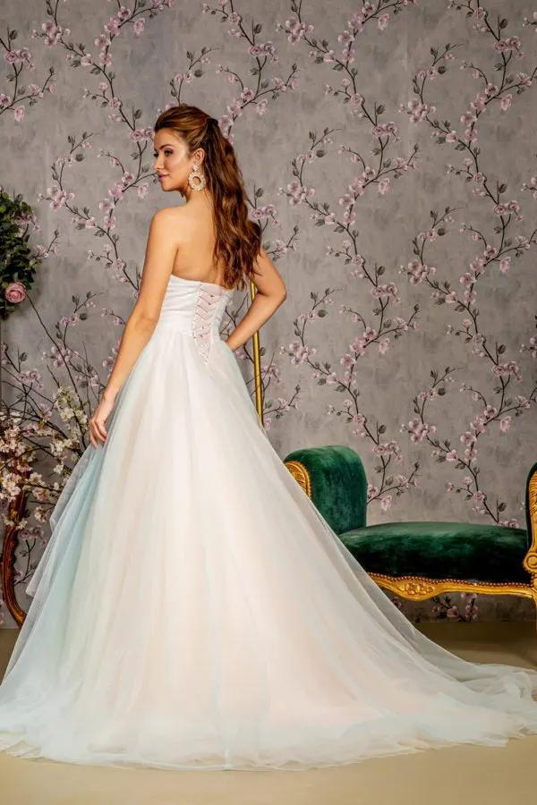 Sweethearted Strapless Mesh Layered A-Line Prom Dress by Tux-USA