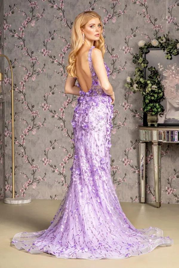 Dress Jewel Glitter Sheer Bodice Mesh Mermaid Formal Evening Gown by Tux-USA