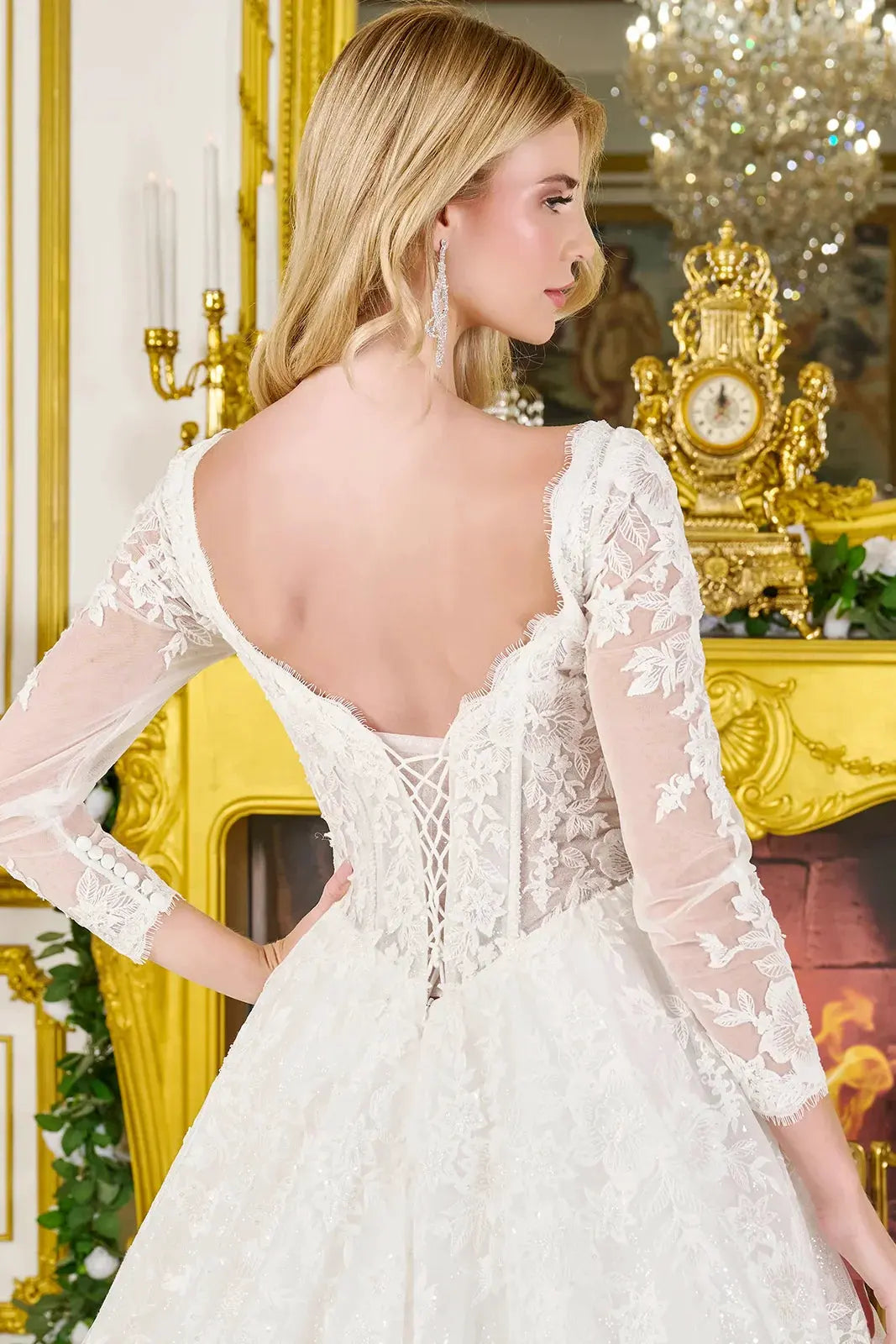 Wedding dress, beads, embroidery and sparkling sequins by Tux-USA