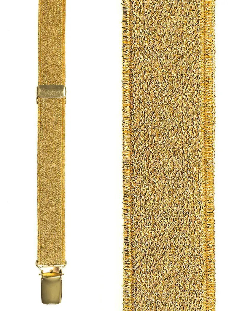 "Broadway Glitter" Suspenders 0.75" Width by Tux-USA