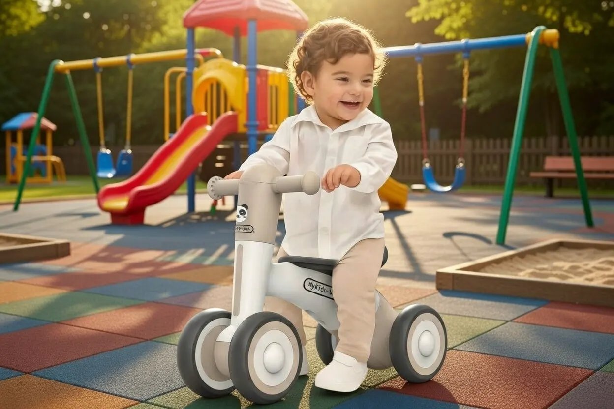 MyKidsUSA Adjustable Toddler Balance Bike For Learning Balance With EVA Wheels by Tux-USA