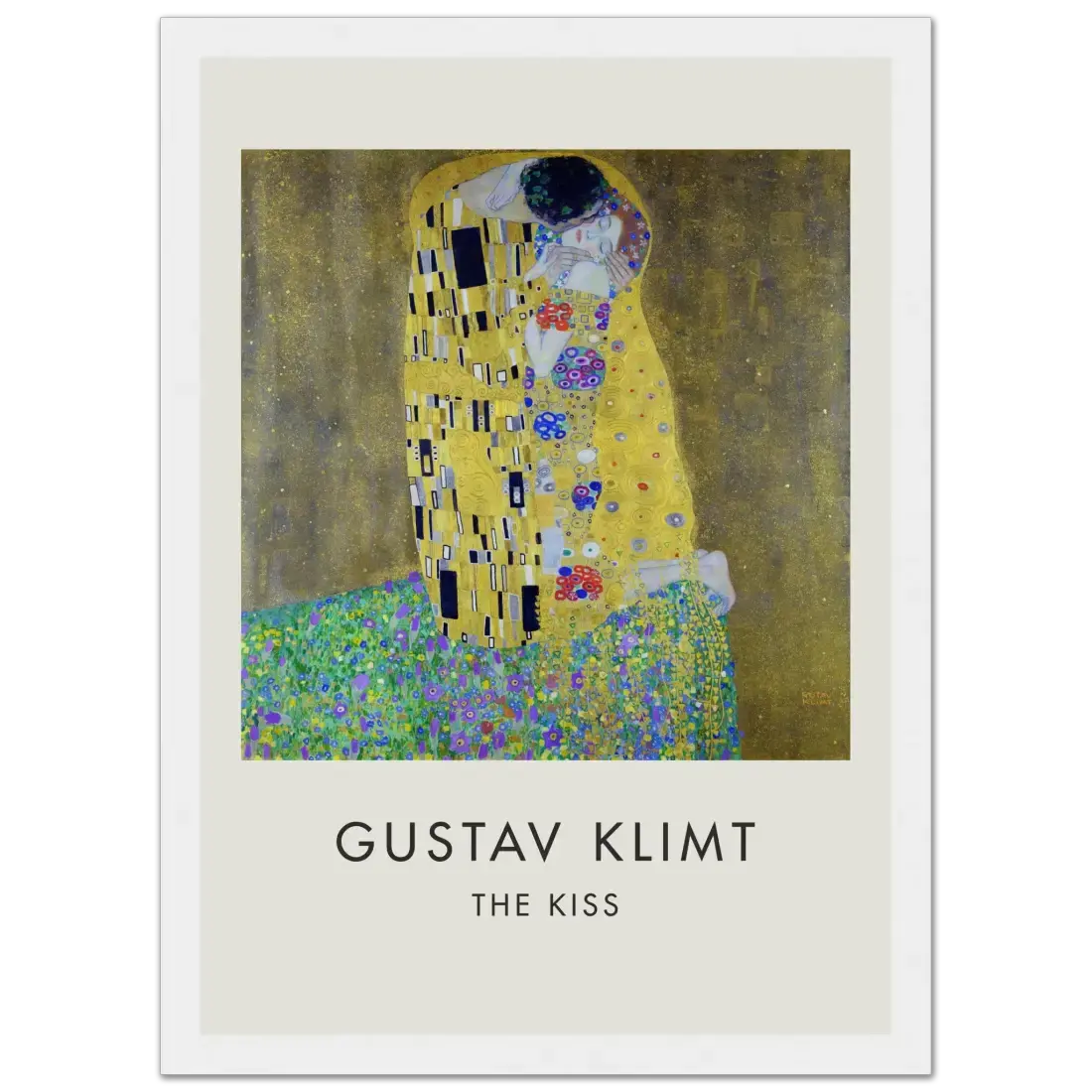 Gustav Klimt the Kiss, 1908 artwork poster by Art-O-Rama Shop