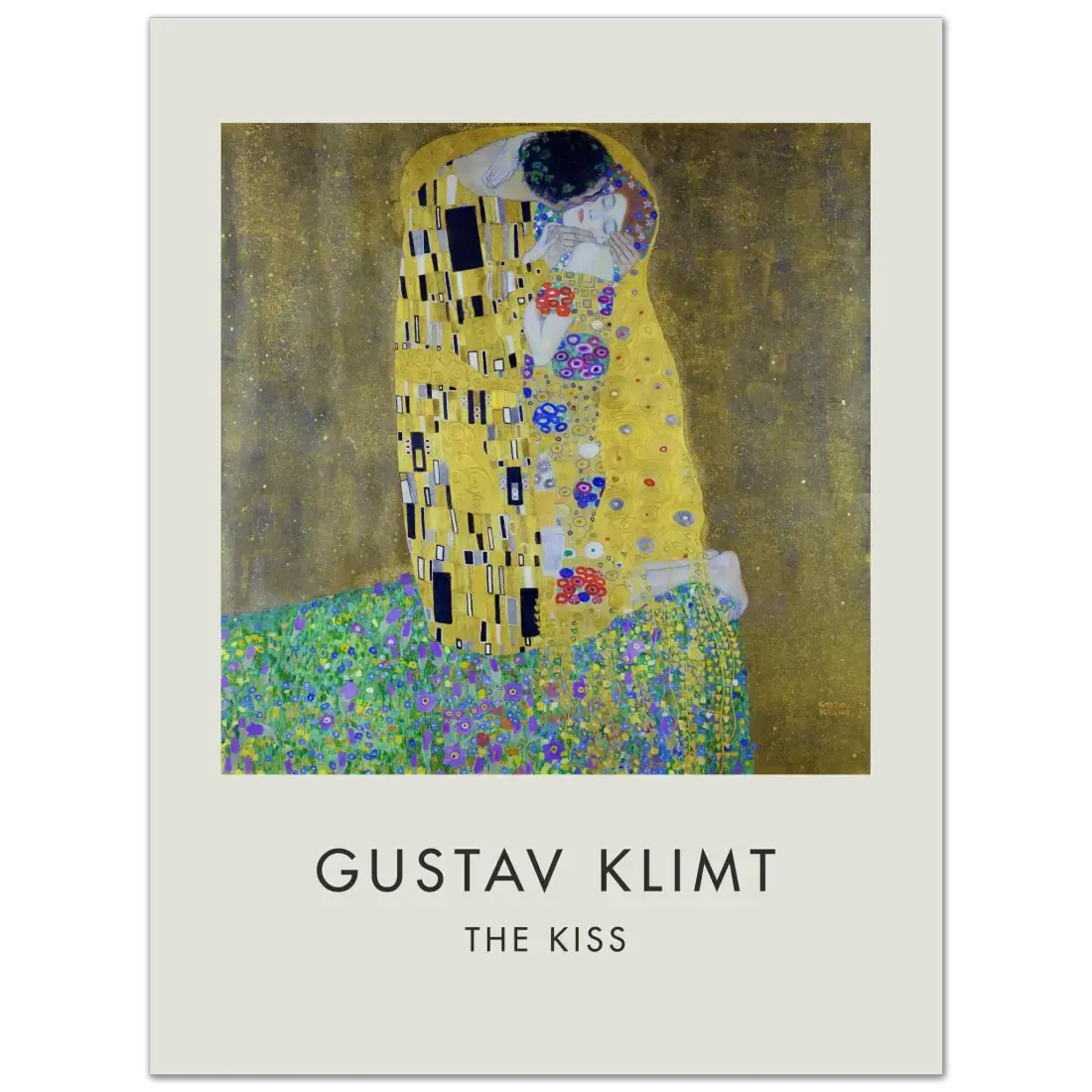 Gustav Klimt the Kiss, 1908 artwork poster by Art-O-Rama Shop