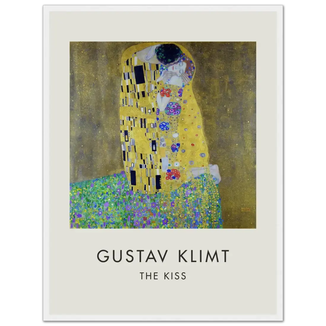 Gustav Klimt the Kiss, 1908 artwork poster by Art-O-Rama Shop