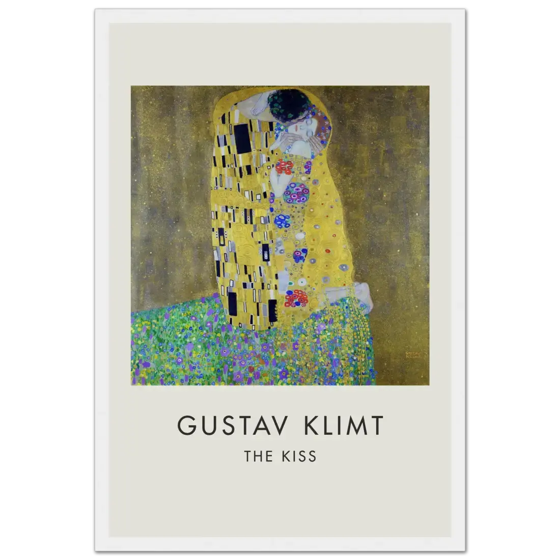Gustav Klimt the Kiss, 1908 artwork poster by Art-O-Rama Shop