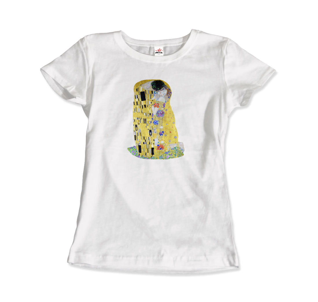 Gustav Klimt the Kiss (or the Lovers), 1908 artwork t-shirt by Art-O-Rama Shop