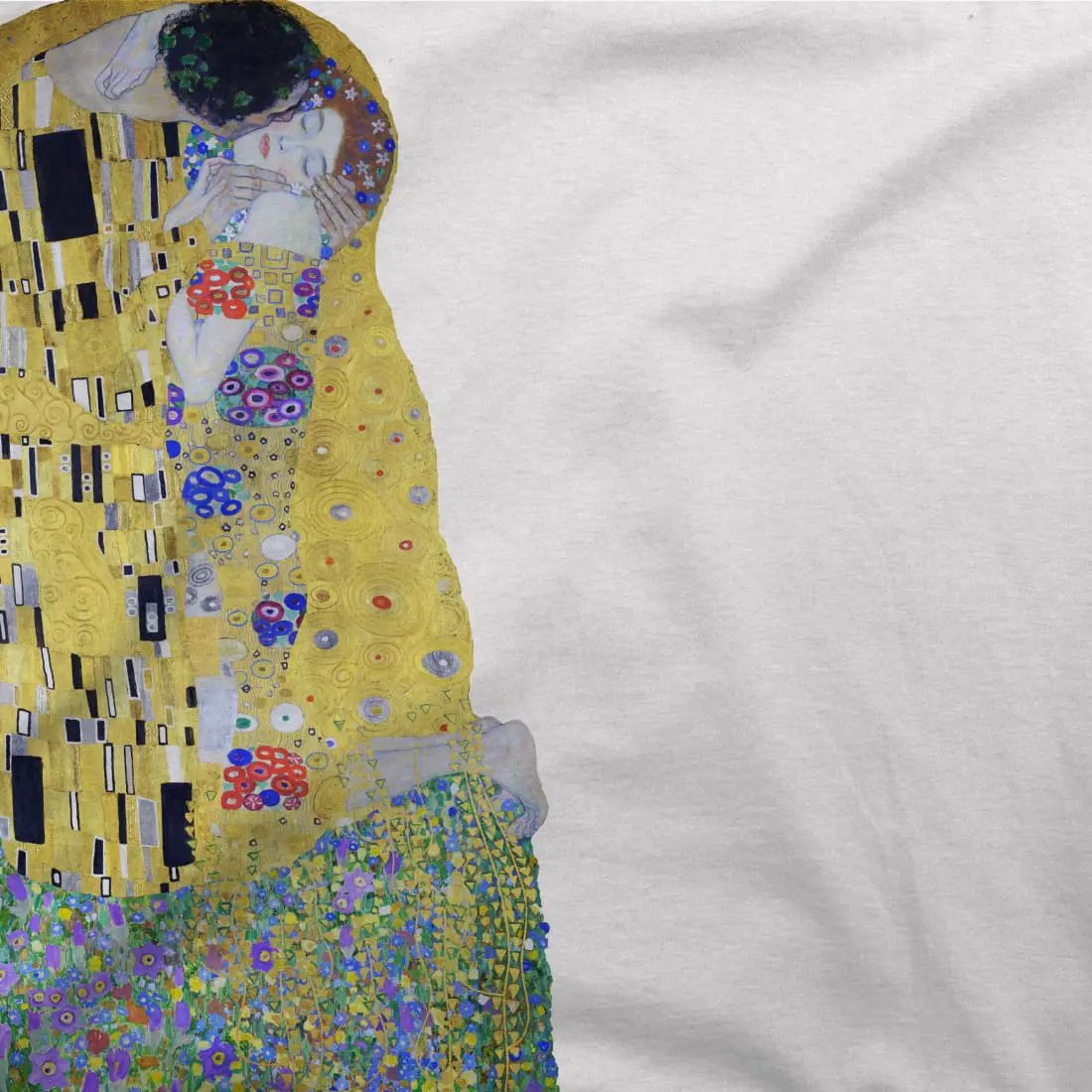 Gustav Klimt the Kiss (or the Lovers), 1908 artwork t-shirt by Art-O-Rama Shop