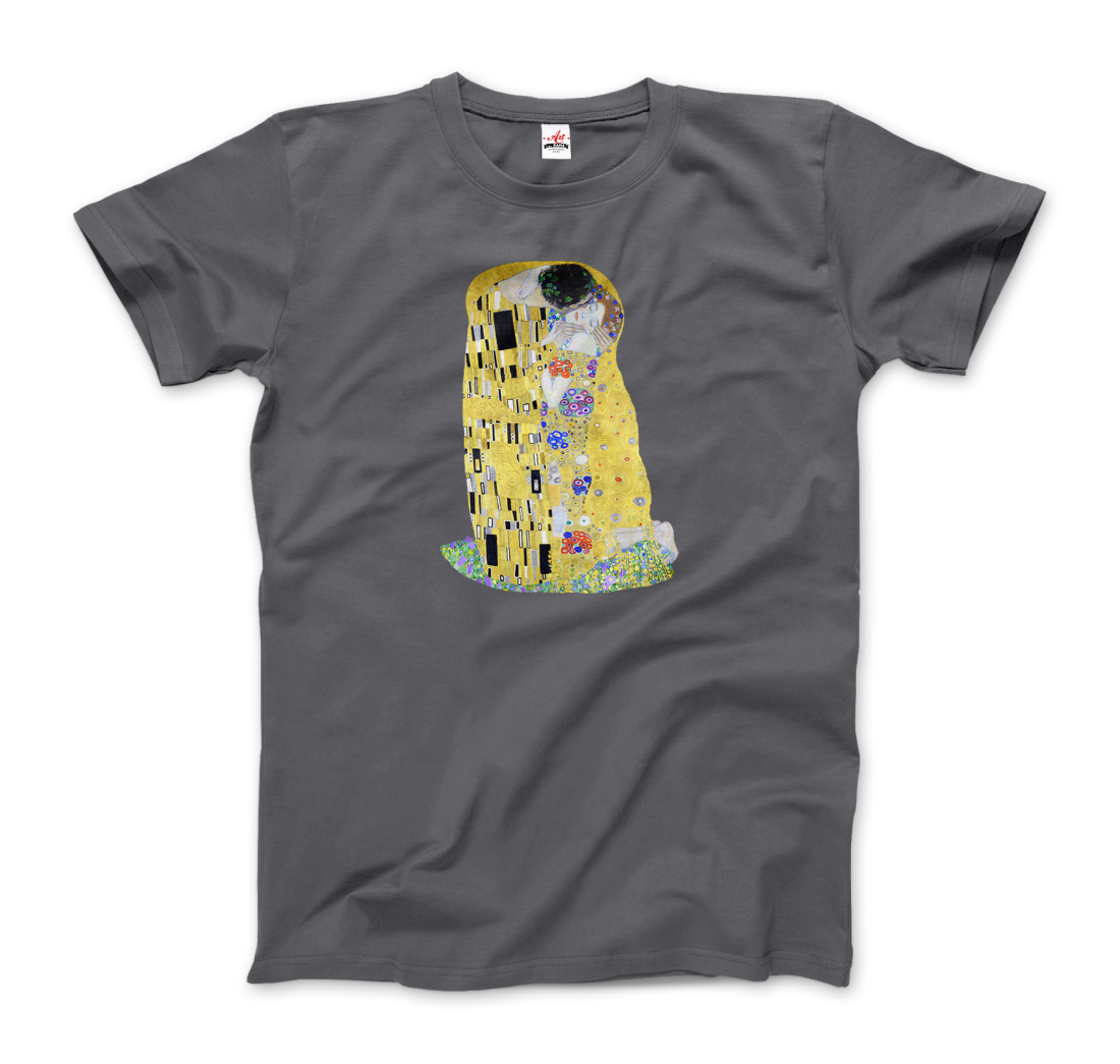 Gustav Klimt the Kiss (or the Lovers), 1908 artwork t-shirt by Art-O-Rama Shop