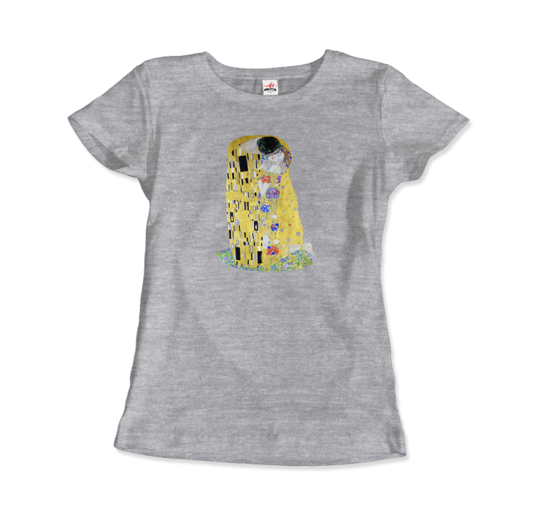 Gustav Klimt the Kiss (or the Lovers), 1908 artwork t-shirt by Art-O-Rama Shop