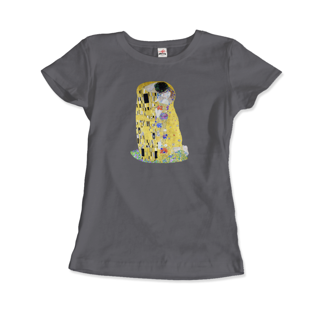 Gustav Klimt the Kiss (or the Lovers), 1908 artwork t-shirt by Art-O-Rama Shop
