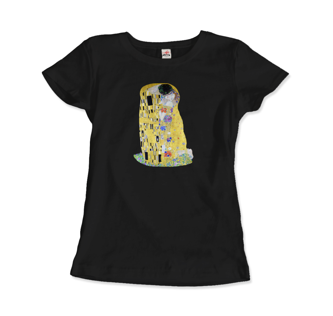 Gustav Klimt the Kiss (or the Lovers), 1908 artwork t-shirt by Art-O-Rama Shop