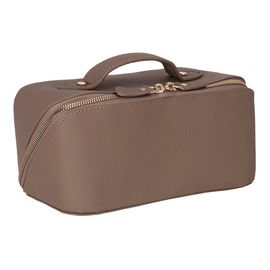 Haines Leather Cosmetic Bag – Stylish & Durable Makeup Bag for Travel by TORONATA