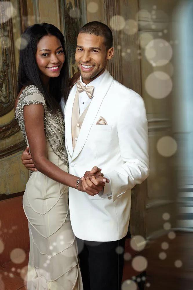 "Hamilton" Light Ivory Dinner Jacket Shawl (Separates) by Tux-USA
