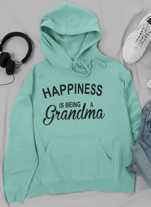 Happiness Is Being A Grandma Hoodie by Merch