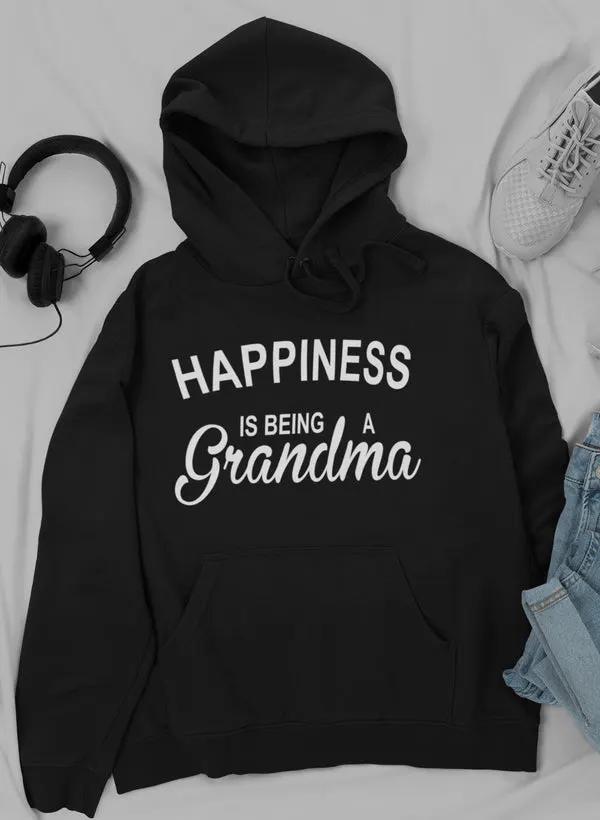 Happiness Is Being A Grandma Hoodie by Merch