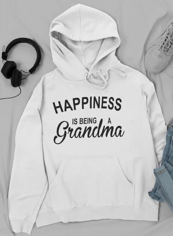 Happiness Is Being A Grandma Hoodie by Merch