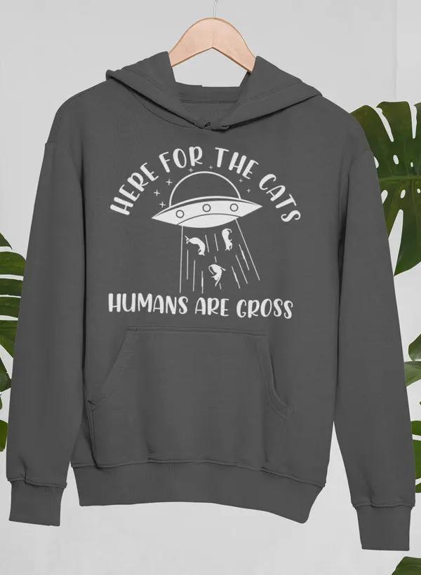 Here For The Cats Hoodie by Merch