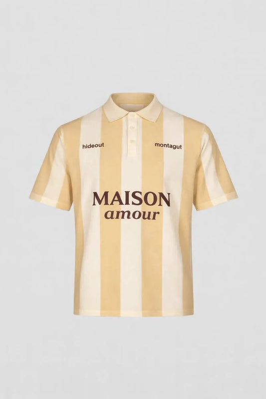 hideout x Maison Montagut Chicago Fil Lumière® Soccer Polo by Hideout X Maison Montagut