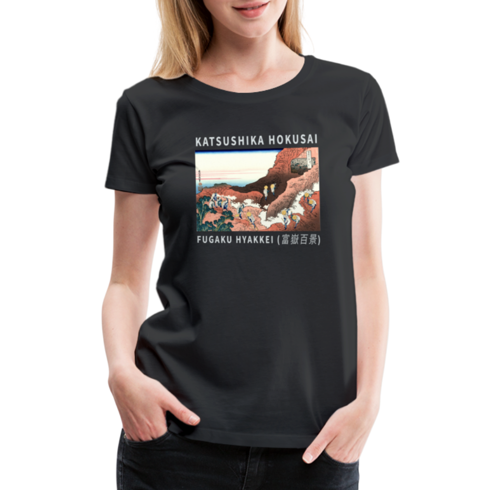 Hokusai Climbing on Mt. Fuji artwork t-shirt by Art-O-Rama Shop