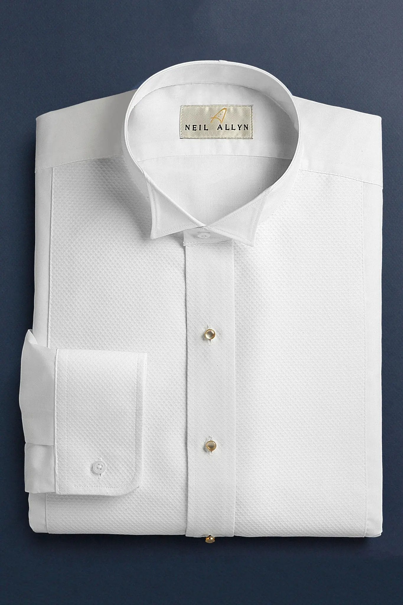 "Hudson" White Wingtip Tuxedo Shirt by Tux-USA