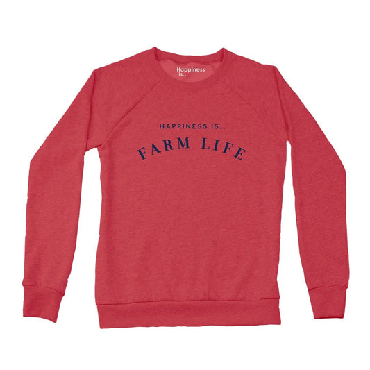 Women's Farm Crew Sweatshirt, Chili by Life Collection