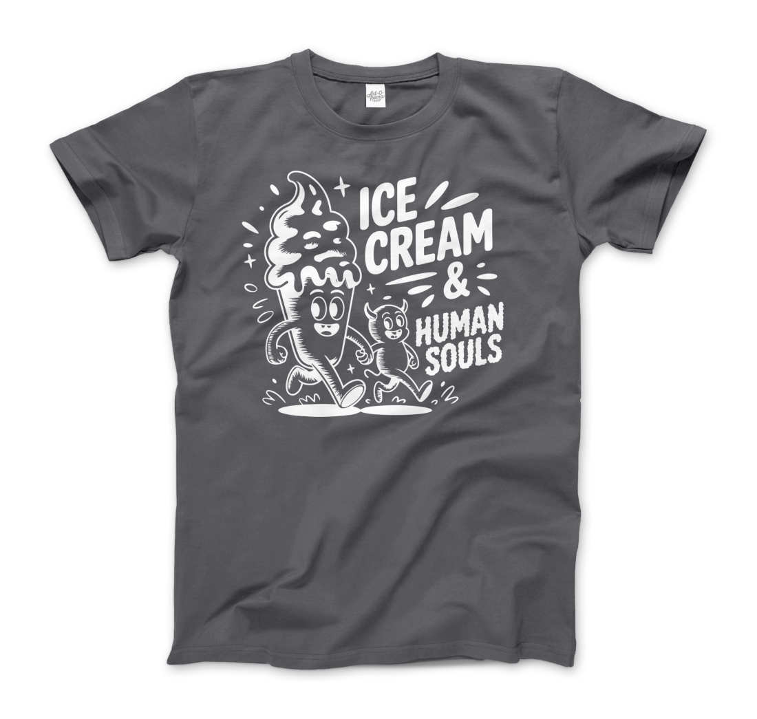 Ice Cream & Human Souls – vintage Cartoon Horror t-shirt by Art-O-Rama Shop