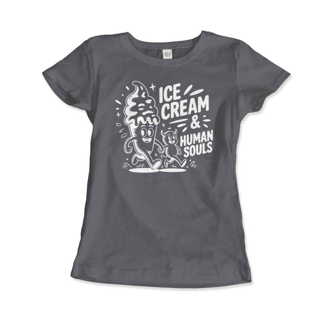 Ice Cream & Human Souls – vintage Cartoon Horror t-shirt by Art-O-Rama Shop