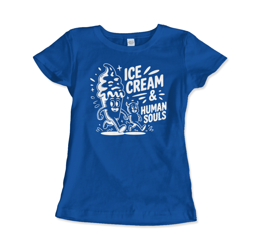 Ice Cream & Human Souls – vintage Cartoon Horror t-shirt by Art-O-Rama Shop