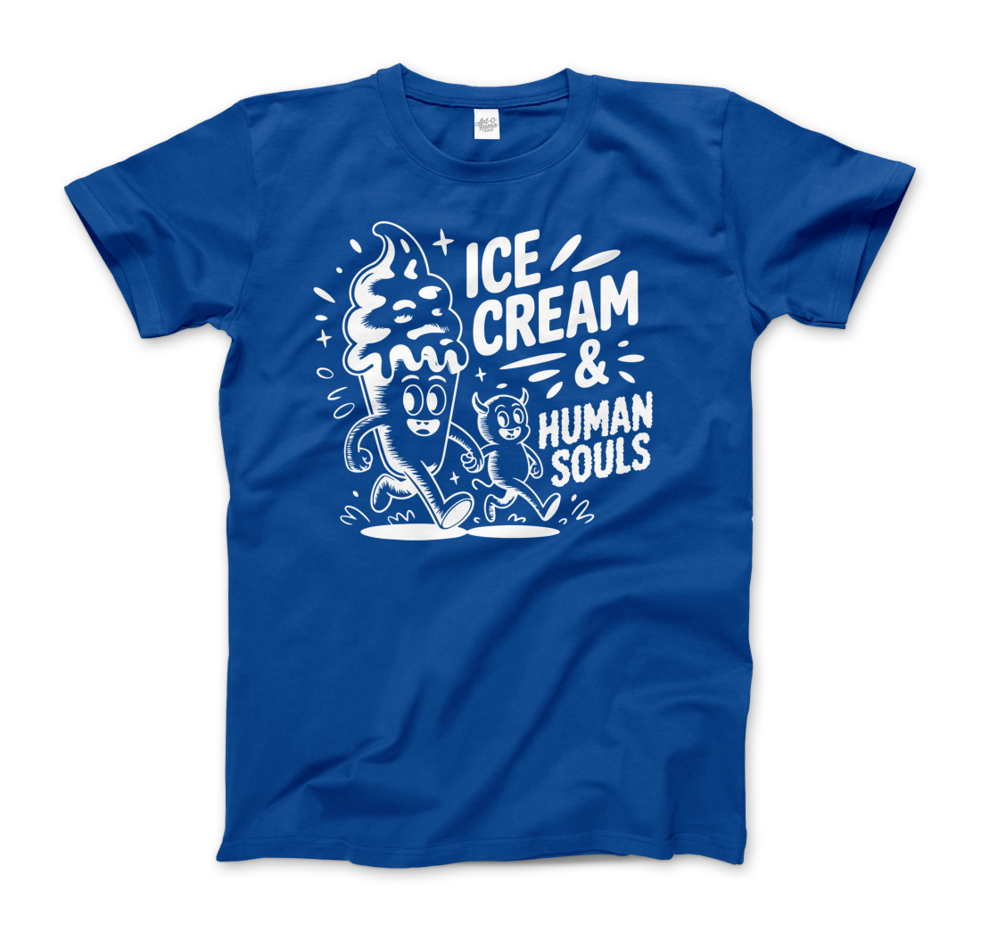 Ice Cream & Human Souls – vintage Cartoon Horror t-shirt by Art-O-Rama Shop