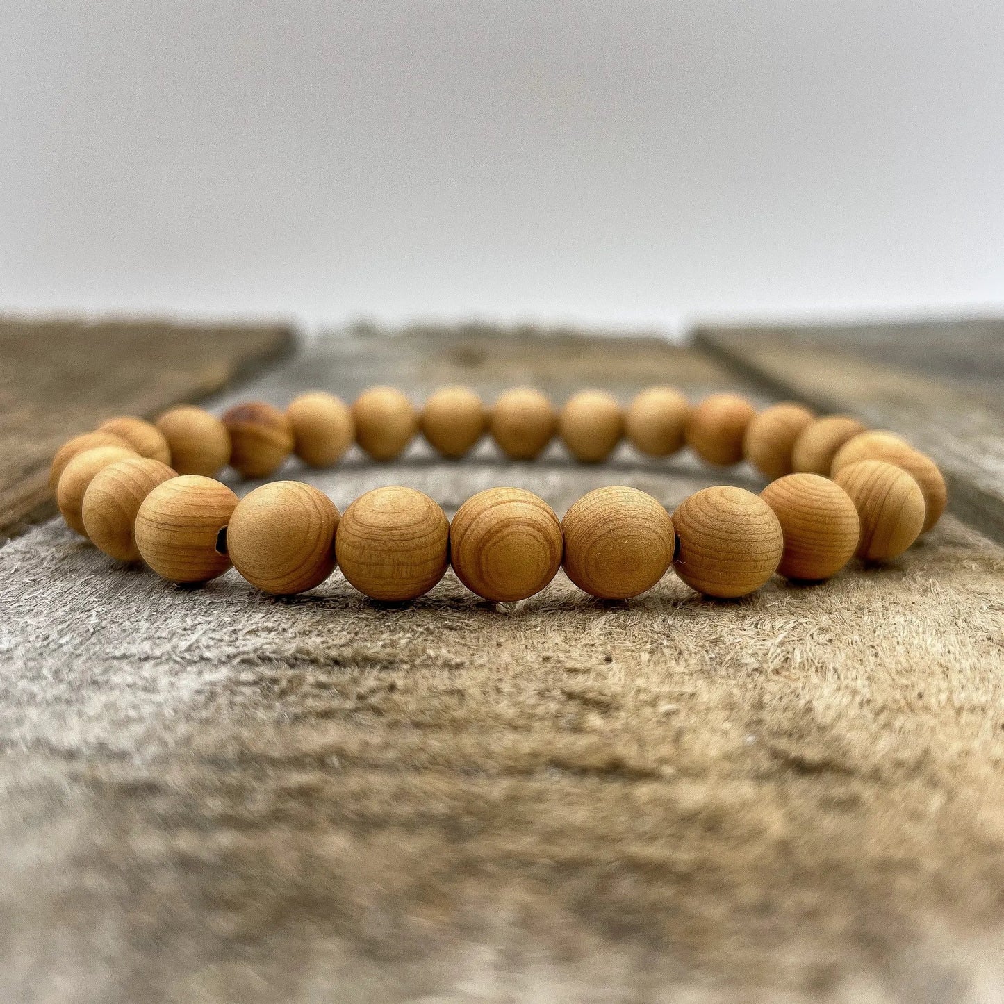 Union - Cedar Wood Mala Beaded Bracelet by Everwood Original