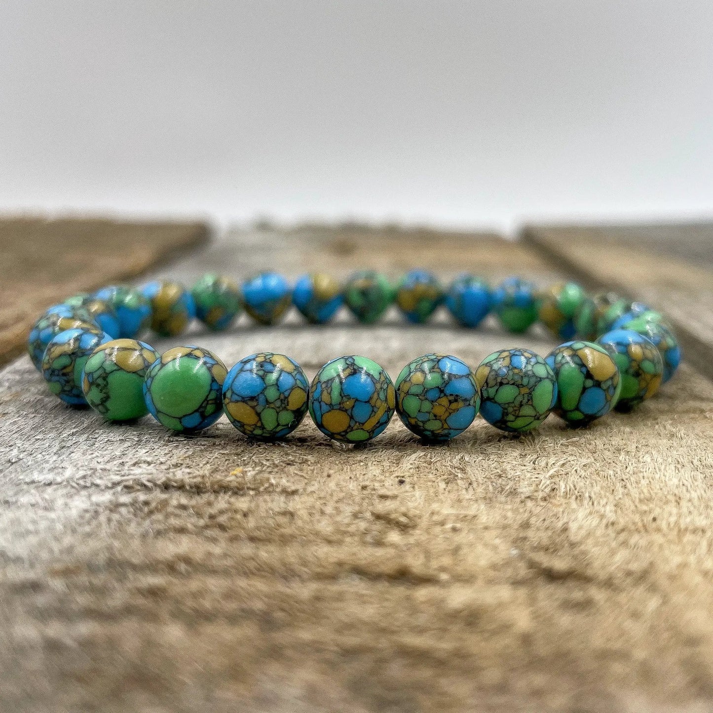 Union - Multicolor Howlite Gemstone Beaded Bracelet by Everwood Original