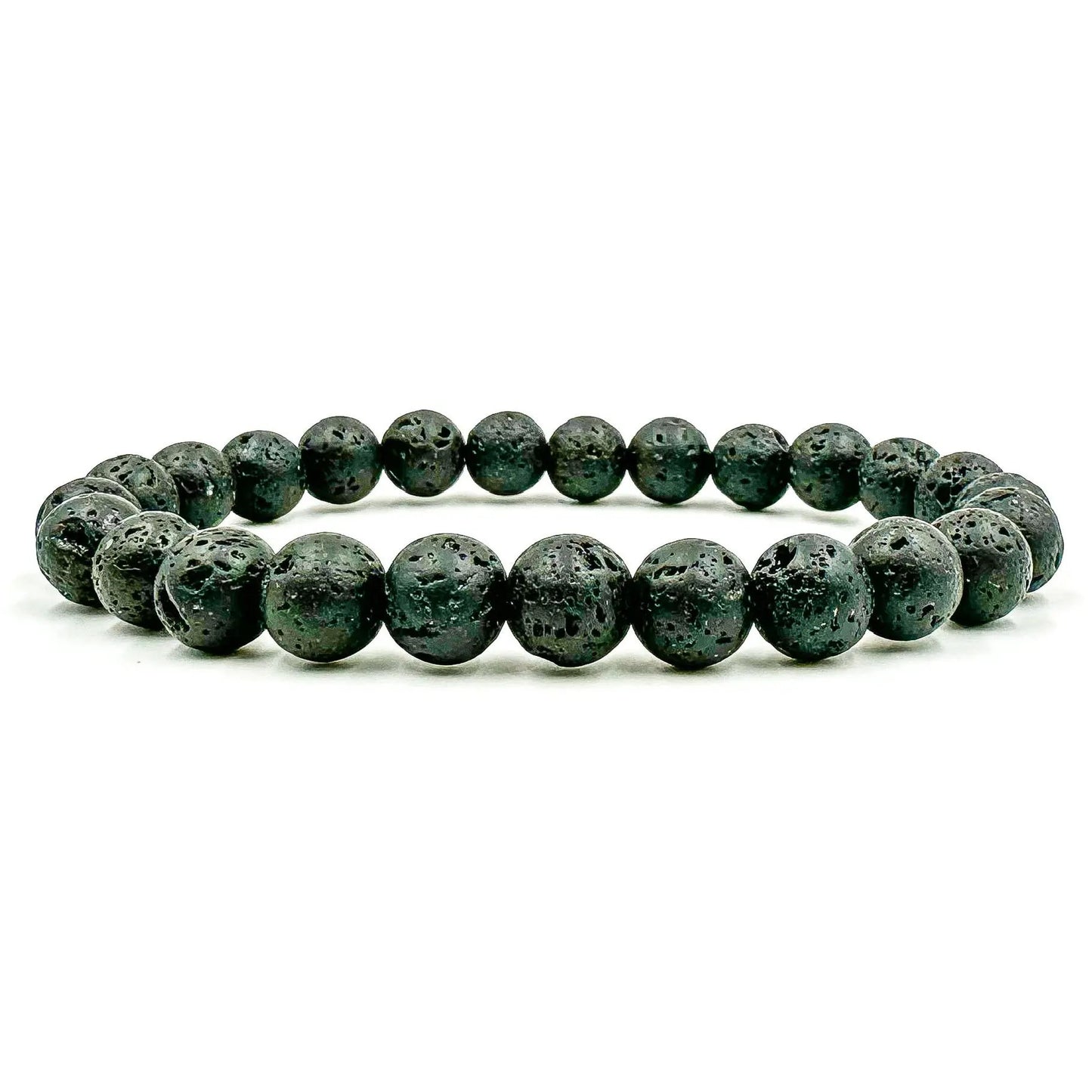 Premium 3 Pack Beaded Bracelet Stack - Sandalwood & Lava Rock by Everwood Original