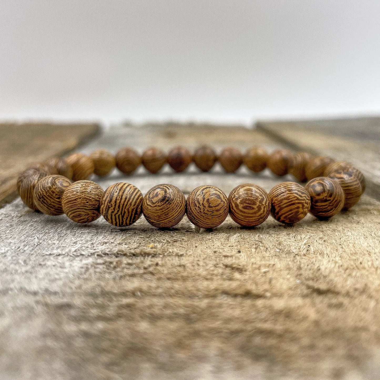 Union - Zebrawood Mala Beaded Bracelet by Everwood Original