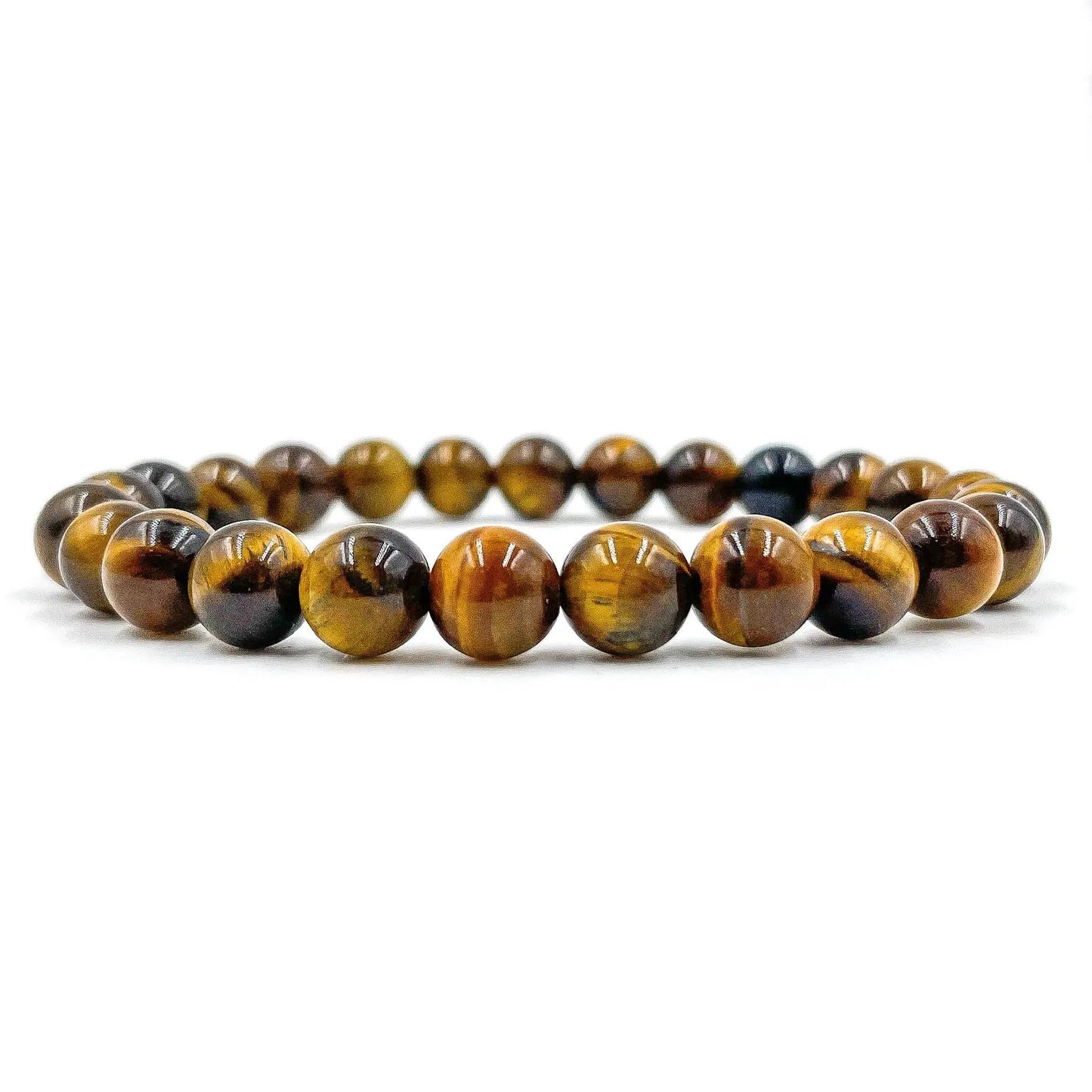 Union - Tiger Eye Gemstone Beaded Bracelet by Everwood Original